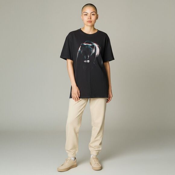 VINTAGE Adidas graphic bear short sleeve tee shirt 100% cotton size XL - Picture 11 of 12